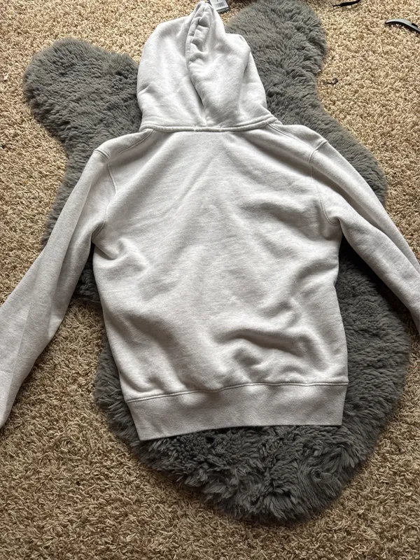 Brandy Melville Zip-Up Hoodie Grey - Image 2