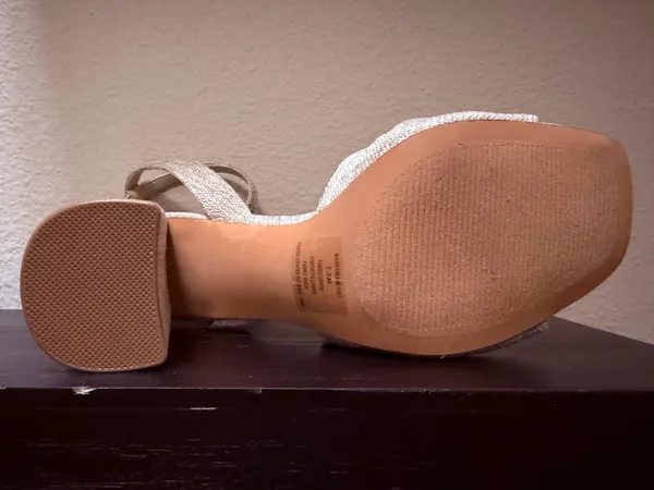 Steve Madden Mandy Natural Linen Heels - Image 11
