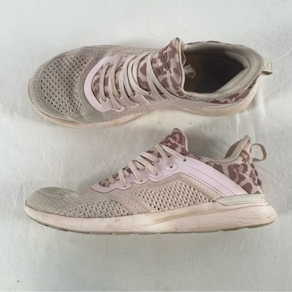 APL Techloom Tracer Sneakers‎ in Creme/Beachwood/Leopard Size 7.5 - Image 3