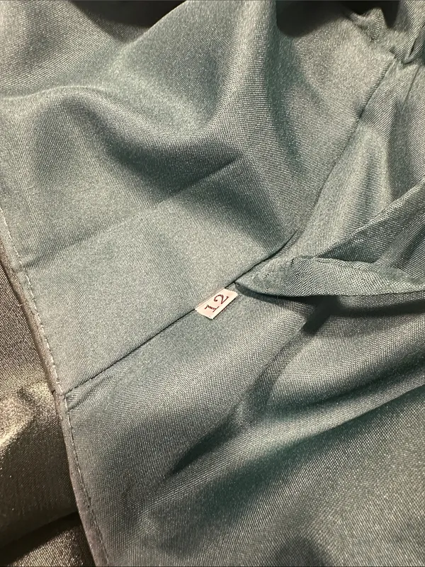 Dideyttawl Bridesmaids Dress Hunter Green Size 12 NWT - Image 5