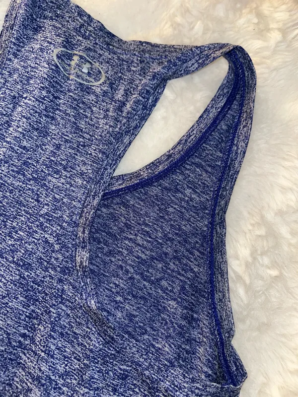 Under Armour Blue Razor Back Tank Top Small - Image 7