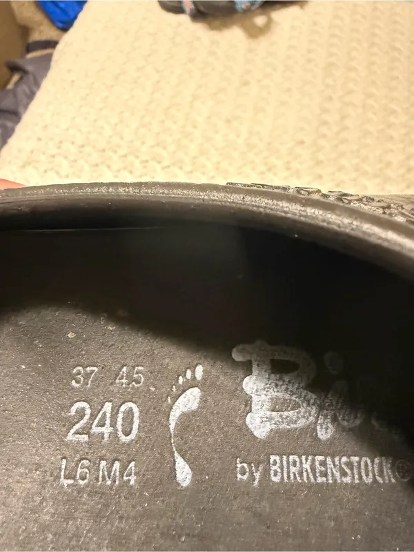 Birkenstock Womens 6 Men’s 4 Black Slip-On EVA Clogs - Image 9