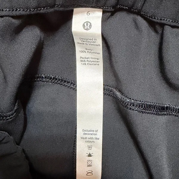 Lululemon On the Fly 7/8 Tapered Pants Black High Rise Drawstring Jogger Size 6 - Image 5