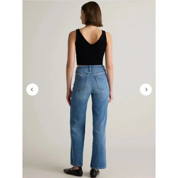Quince Bella Stretch Relaxed Straight Jeans Womens Size 29 NWT Casual Minimalist - Image 6