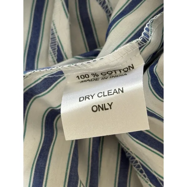 Mille‎ Resort And Travel NWT Anais Dress Size XS Blue White Stripe *Missing Sash - Image 7