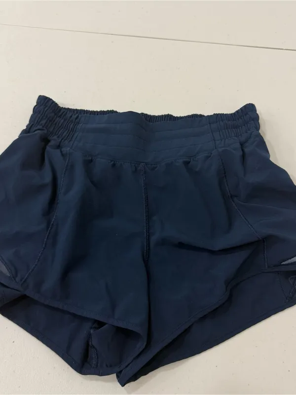 Lululemon Hotty Hot Lined Short High-Rise True Navy 4" size 4 - Image 4