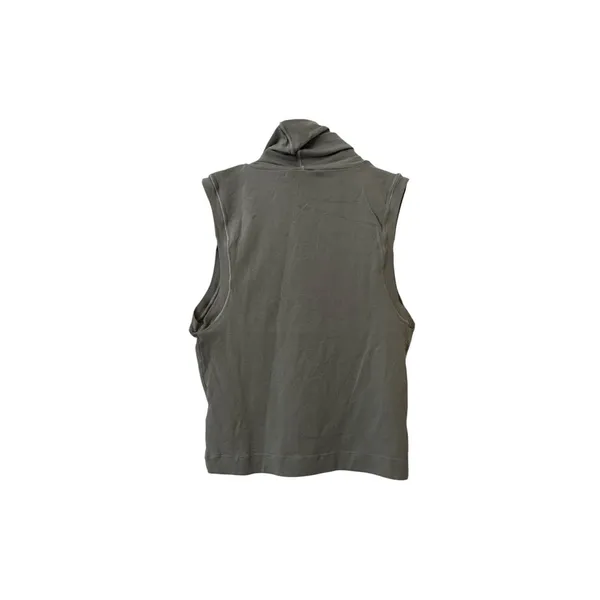 HELSA Jersey Cropped Turtleneck Top‎ Sage X-Small - Image 3