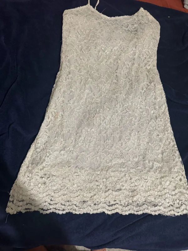 Vintage white lace dress - Image 3