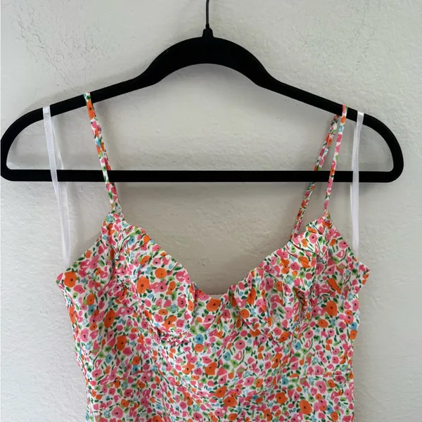 Princess Polly Floral Maxi Slip Dress Summer Vacation Resort Beach Size - Image 3