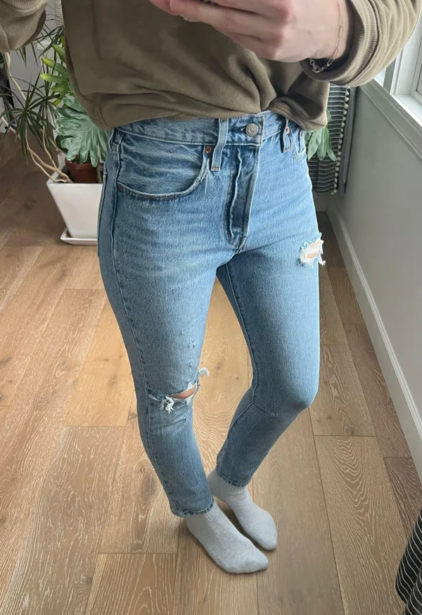 Levi’s 501s Skinny Jeans 26/28 - Image 3
