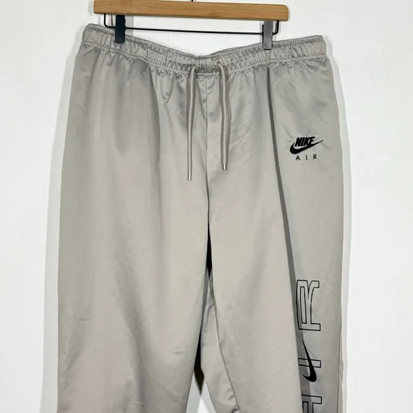Nike Jogger Pants Size XXL Gray Mid Rise Loose Fit Drawstring Tapered Athleisure - Image 4
