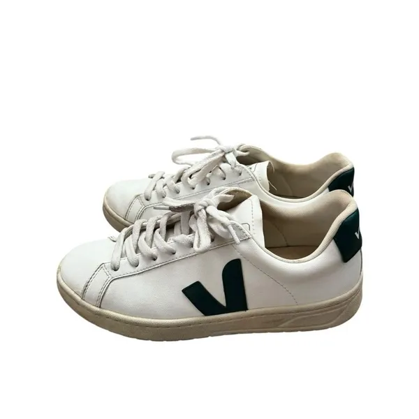 Veja Urca Sneakers White Leather Green Women’s 7 - Image 5