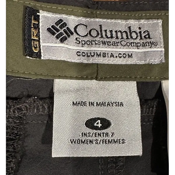 Columbia Hiking Shorts GRT Omni-Dry Women’s Nylon Athletic Black Size 4 - Image 7