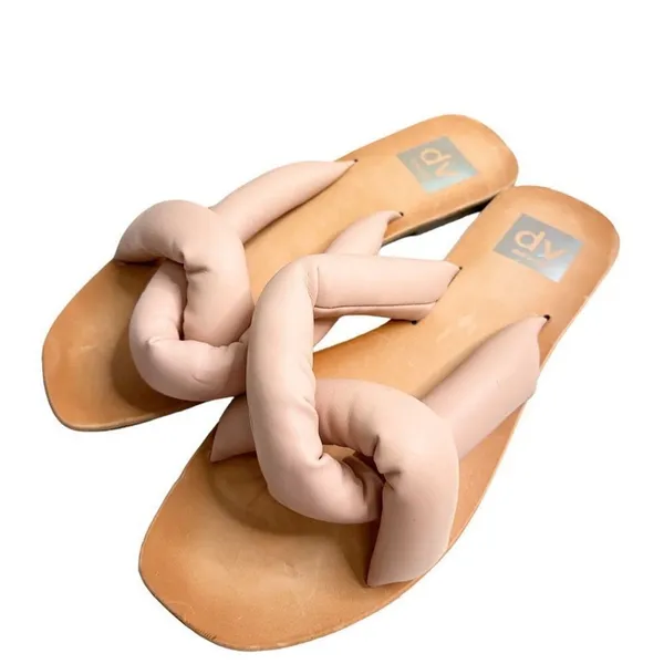 DV Dolce Vita Sandals Womens Size 8 Pink Janae Slip‎ On Flats - Image 2