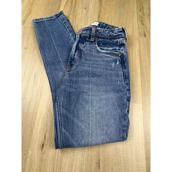 Abercrombie & Fitch Curve Love High Rise Skinny Jeans Medium Wash Blue 24‎ 00R - Image 2