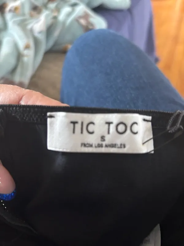 TIC TOC Black Lace Corset Camisole Top - Image 4