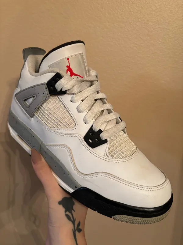 Air Jordan 4 Retro OG BG 'White Cement' 2016 - Image 2