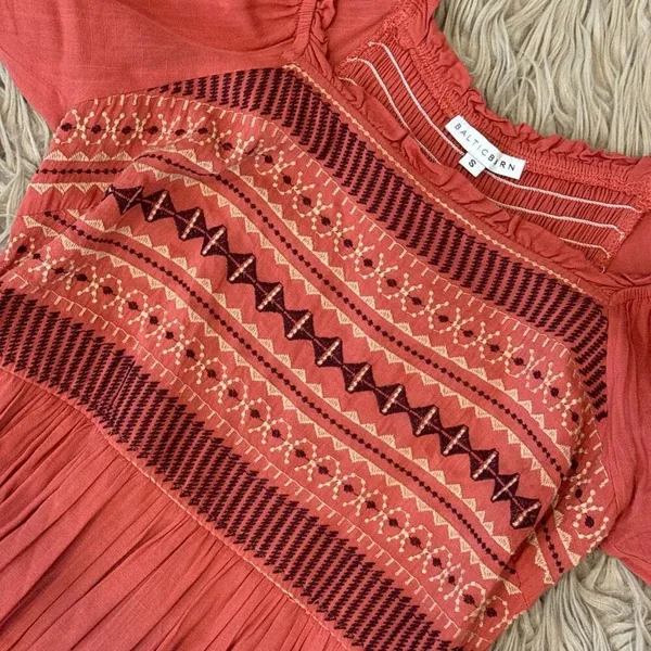 Baltic Born Smocked Top Maxi Dress size Small - Image 3