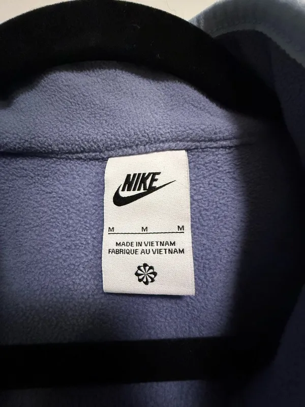 Nike Blue Lightweight Fleece Zip-Up - Image 4