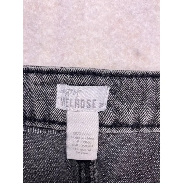 West of Melrose Denim‎ Maxi Skirt Womens 30 Gray Front Slit High Rise Long Jean - Image 2