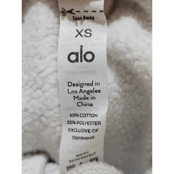 Alo Womens Oatmeal Sweatshorts Sweat Shorts XS‎ - Image 4