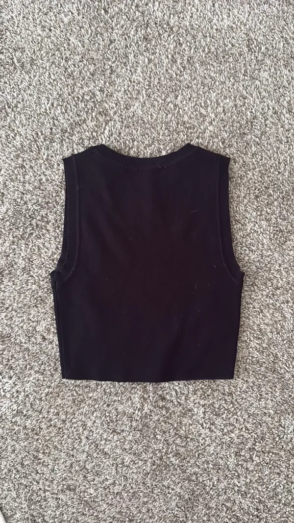 ZARA Black Top Cropped - Image 2