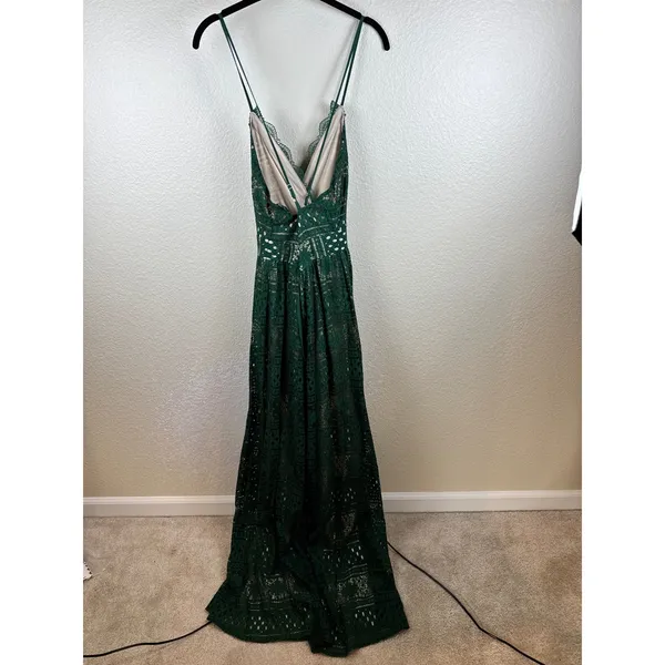 VICI Lace Maxi Dress Womens Large Boho Flowy Romantic Minimalist‎ Eyelet Fairy - Image 2