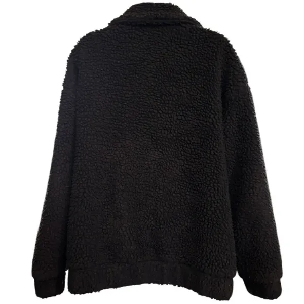 I.AM.GIA Pixie Teddy Sherpa Jacket‎ Sz S Black Oversized - Image 2