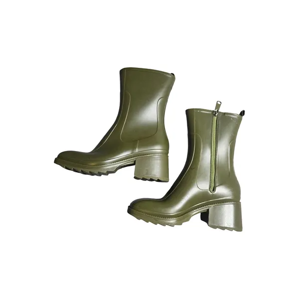 Jeffrey Campbell Pluis Green Rain Boots Size: 38‎ - Image 2