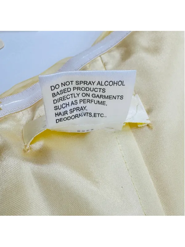 NWT Jasz Couture Strapless Beaded Cocktail Formal Short Dress Yellow Size 4 - Image 8
