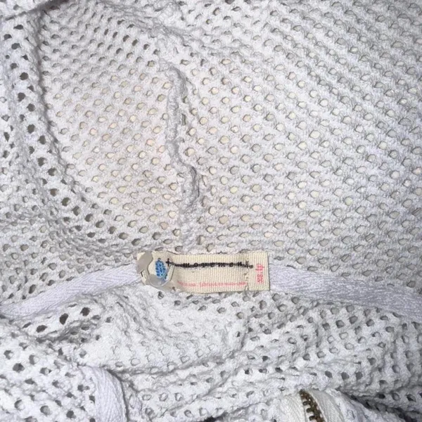 Free People Movement‎ Size XS Fishnet Mesh Cropped White - Image 5