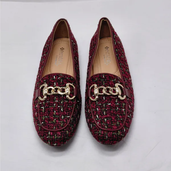 Patrizia by Spring Step Knitknot Loafers Size 37 (US 6.5-7) Tweed Office Preppy - Image 3