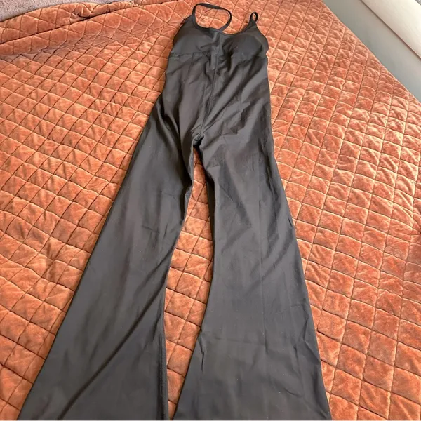 Forever 21 Black Active Flare Strappy Back Jumpsuit - Image 2