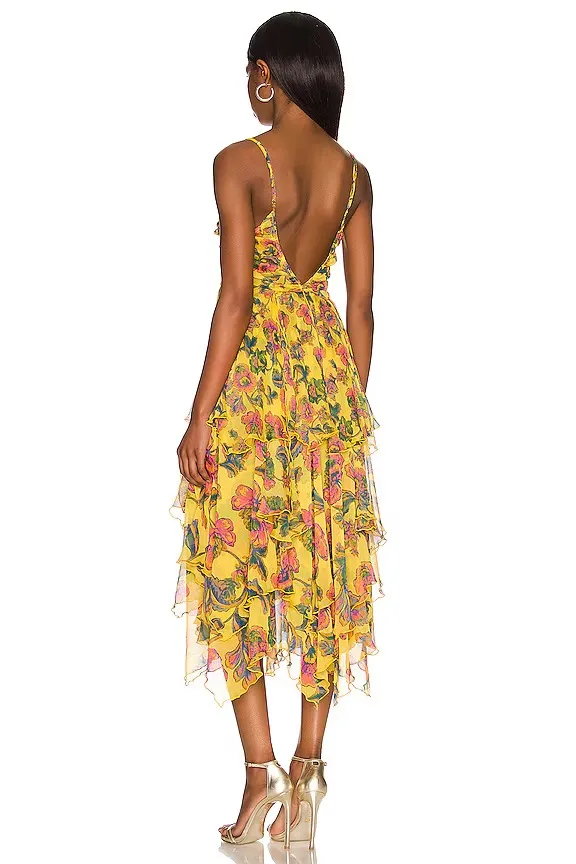 MISA Los Angeles Daphne Dress in Grand Canary Mix - Image 3