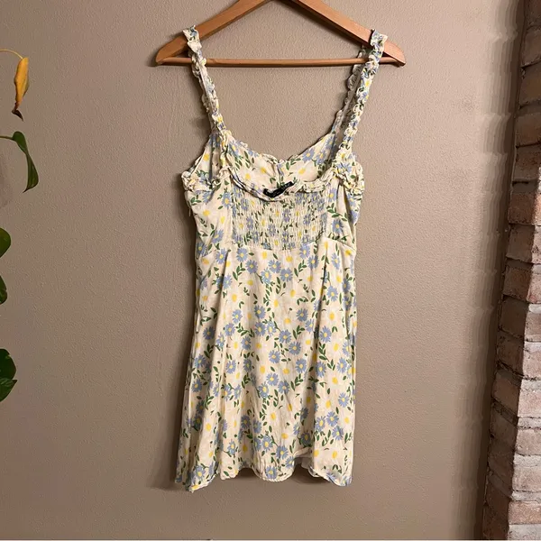ZARA Satin Effect‎ Print Dress - Image 8