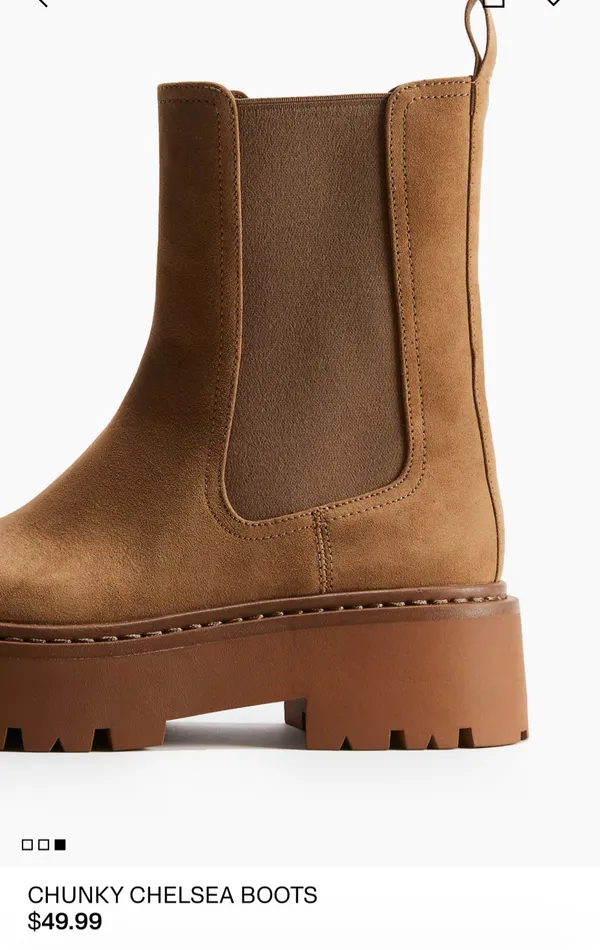 H&M Chunky Chelsea Platform Boots - Image 2
