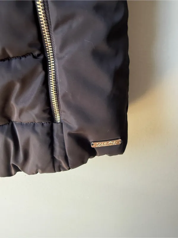 Calvin Klein Performance Women’s Puffer Vest Black Sherpa Lined Size L - Image 2
