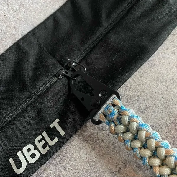 Paracord Keychain NEW Handmade USA North Carolina Blue Gray Sporty - Image 5