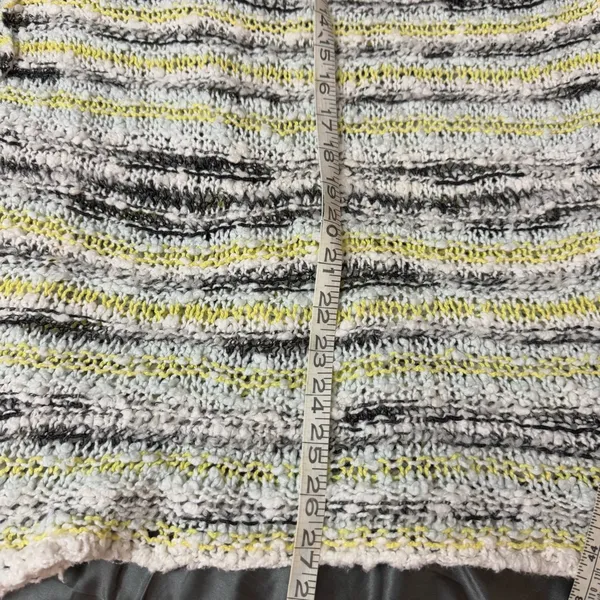 Free People Marled Songbird Pullover black striped sweater size medium - Image 12