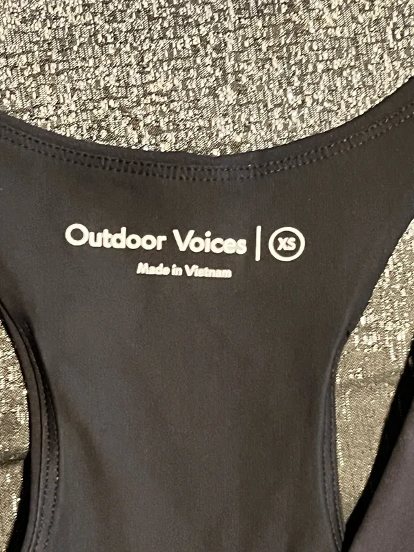 Womens XS Outdoor Voices Black V-Neck Racerback Athletic/Workout Dress W/Shorts - Image 7