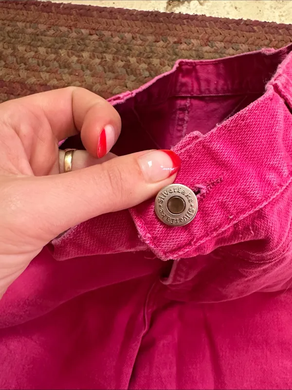 VTG WRANGLER WESTERN High-Waist Hot Pink Cotton Pants - Image 3