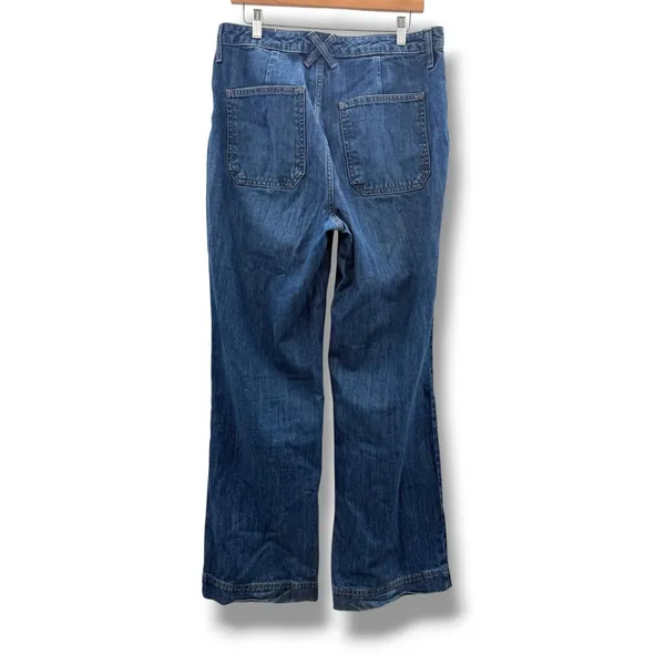 Universal Threads High Rise Wide Leg Jeans Womens 10‎ Long Medium Wash Utility - Image 2