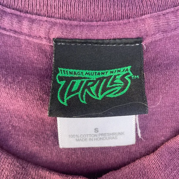 Vintage Teenage Mutant Ninja Turtles Bo Staff Purple Graphic TMNT T-shirt - Image 5