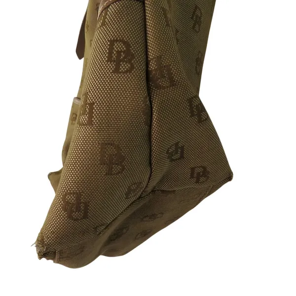 Y2K Vintage Dooney & Bourke Brown Monogram Canvas Hobo Shoulder Bag - Image 5