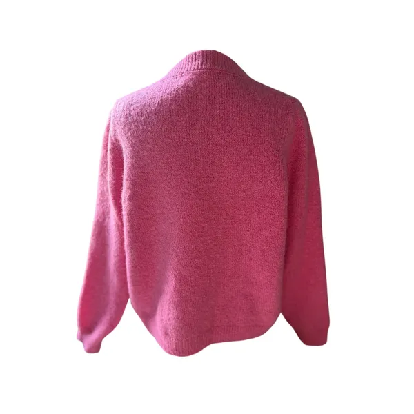 SOIRÉE Pink Pearl Beaded Sweater XS Hot Pink Knit Primark Cares - Image 4