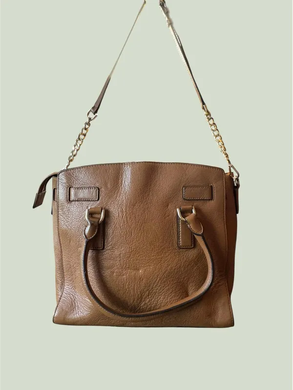Michael Kors Brown Leather Satchel Handbag - Image 2