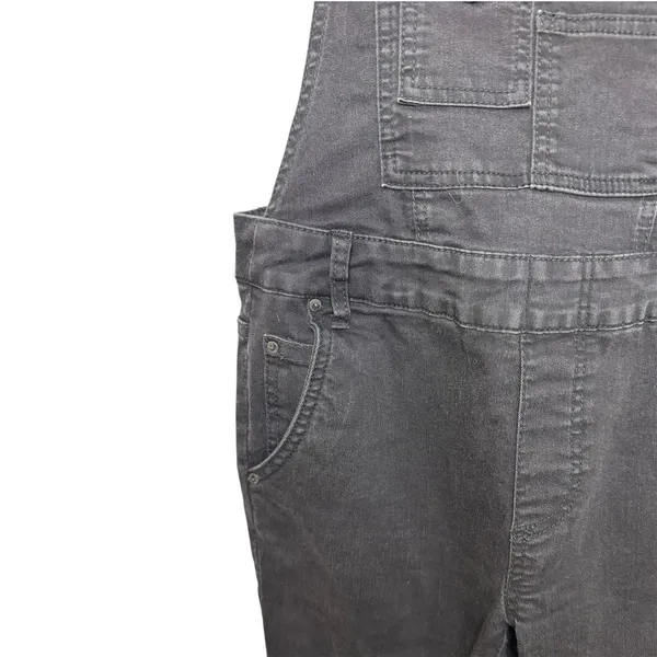 Free People Overalls Womens Size 24 Washed Black Denim Skinny Leg Bib - Image 12