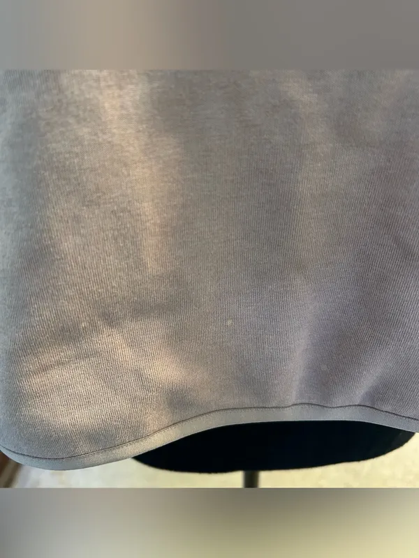 Nike two tone color block tan brown cropped oversized hoodie size S casual - Image 11