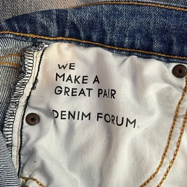 Denim Forum The Arlo High Rise Straight Jeans in Blue‎ Size 26 - Image 12