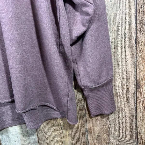 Aerie Soft Oversized Funnel Neck Sweatshirt Purple Mauve Lounge Cowl Pullover - Image 2